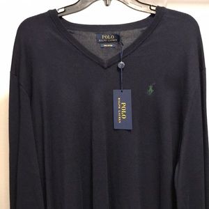 POLO Ralph Lauren V-Neck Cardigan Sweater Mens XL